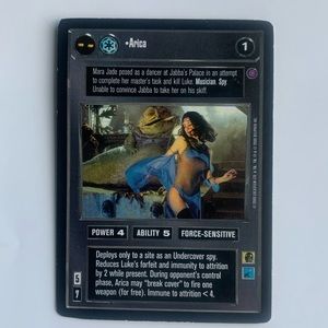 Star Wars autographed ccg of Arica